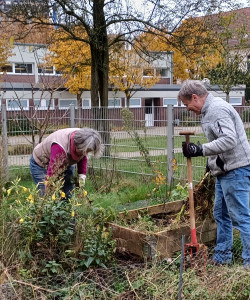 Gemeinschaftsgarten Beckedal im Winter